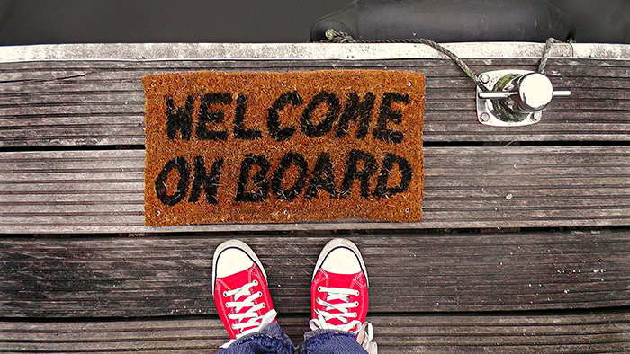 welcome on board welcome mat