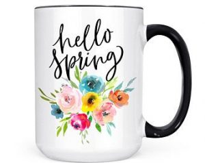 hello spring mug